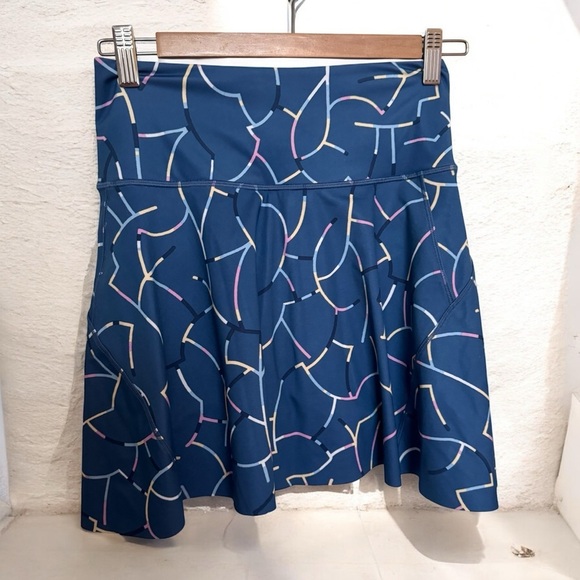Athleta Stylish Blue Patterned Skort XXS - Picture 1 of 5